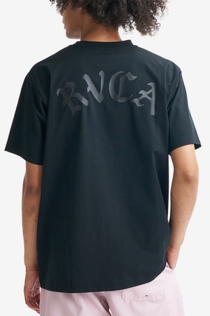 남성 BACK SIDE OE ARCH 반팔 래쉬가드 티셔츠 (VG11RS102BBL)