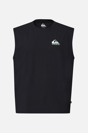 SUMMER WAVE 그래픽 슬리브리스 (QG21SL541BLK)