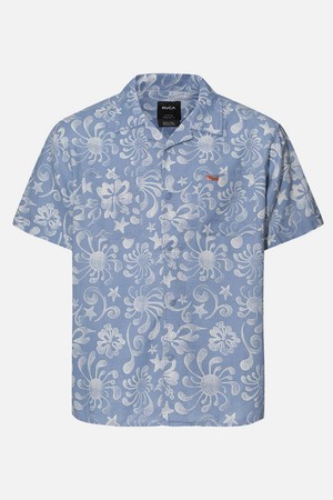 남성 ALVAREZ ALOHA 반팔 셔츠 (VG11SH013LBL)