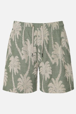 남성 PALMS DOWN EXOTICA ELASTIC 17인치 니트 쇼츠 (VG11BS035GNB)