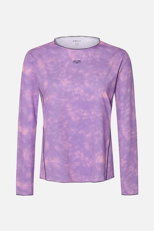 WATER 프린트 릴렉스핏 긴팔 래쉬가드 (RG21RS505PUR)