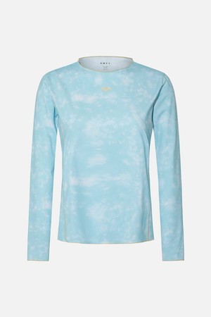 WATER 프린트 릴렉스핏 긴팔 래쉬가드 (RG21RS505BLU)