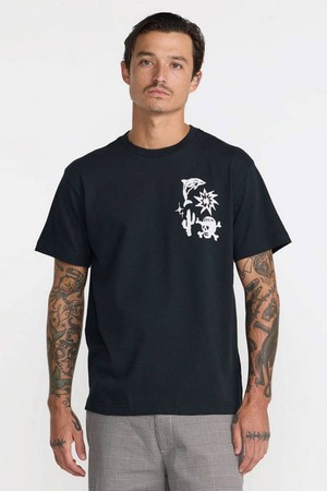 RVCA X DANI MILLER 남성 HIGH ON LIFE 반팔 티셔츠 (VG31ST058BLK)