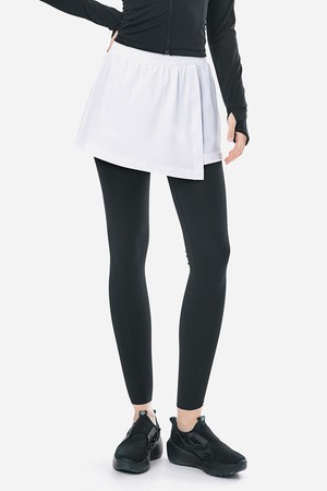 [배럴] 우먼 에센셜 9부 레깅스 쇼츠 화이트 (B5SWWLP003WHT)_WHITE-a