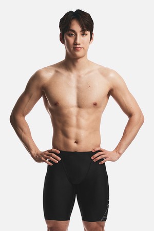 [배럴] 베이직 빅로고 4부 재머 수영복 블랙 (B6SMSMS103BLK)_BLACK-a