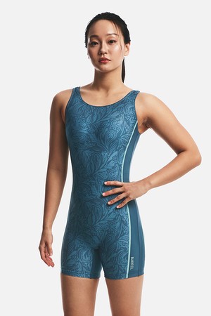 [배럴] 페이즐리 U백 3부 반신 수영복 인디고블루 (B6SWSWH005IDB)_BLUE-a