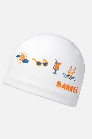 [배럴] 시에스타 실리콘 코팅 스윔 캡 화이트 (B6SUASC030WHT)_WHITE-a