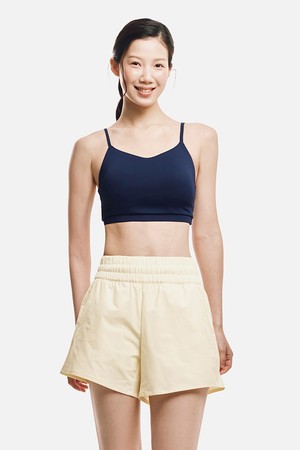 [배럴] 우먼 에센셜 액티브 골지 브라탑 딥네이비 (B6SWWBR002DNV)_NAVY-a