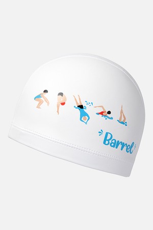 [배럴] 다이브 모션 실리텍스 스윔 캡 화이트 (B6SUASC028WHT)_WHITE-a