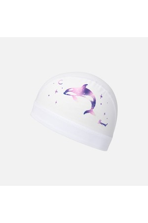 [배럴] 웨이브돌핀 메쉬 스윔 캡 화이트 (B6SUASC032WHT)_WHITE-a