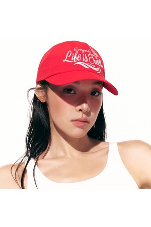 [배럴] 서프 나일론 볼캡 레드 (B6SUACP001RED)_RED-a