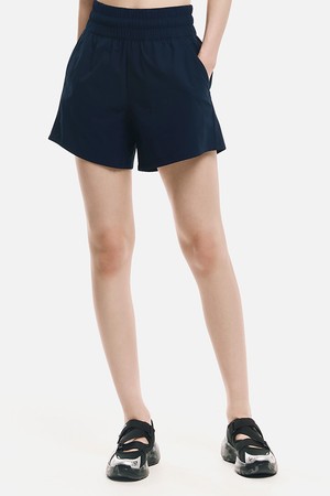 [배럴] 우먼 에센셜 하이웨이스트 3부 레깅스 쇼츠 딥네이비 (B6SWWLP001DNV)_NAVY-a