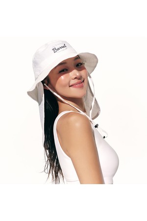 [배럴] 베이직 선쉐이드 버킷햇 화이트 (B6SUACP003WHT)_WHITE-a