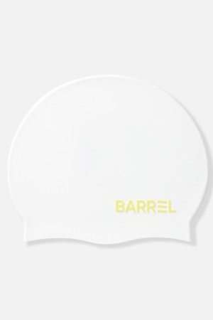 [배럴] 베이직 양각 실리콘 스윔 캡 화이트 (B6SUASC001WHT)_WHITE-a