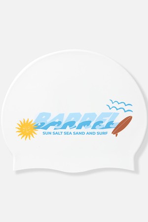 [배럴] 서프 로고 실리콘 스윔 캡 화이트 (B6SUASC017WHT)_WHITE-a