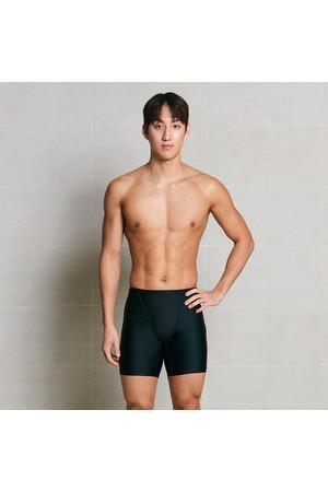 [배럴] 베이직 카멜레온 3부 재머 수영복 블랙 (B6SMSMS116BLK)_BLACK-a