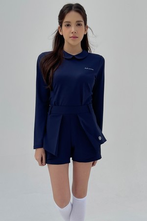 라운드 카라 티셔츠 [네이비]_NAVY-a