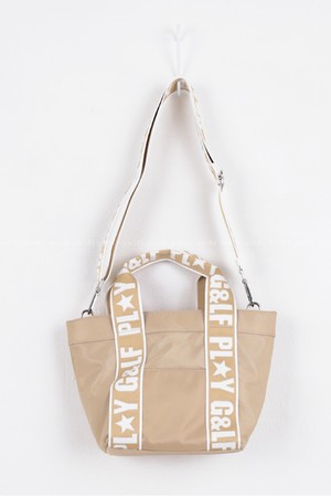 [퍼디] 피키 테잎 레터링 토트-bag_BEIGE-a