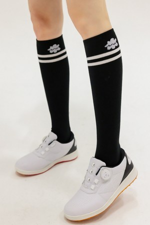 [퍼디] 컬러블록 라인 니삭스_BLACK-a