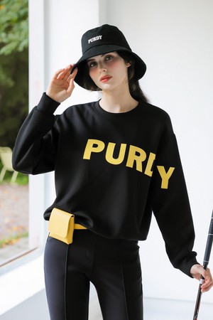 [퍼디] 네오프렌 빅 로고 맨투맨 [블랙]_BLACK-a