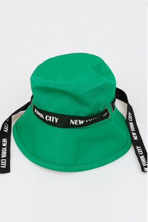 [퍼디] 뉴욕시티 레터 버킷-hat_GREEN-a