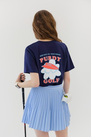 [퍼디] 에어로쿨 플로비 티셔츠_NAVY-a