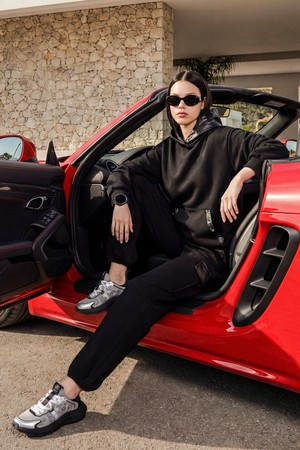 [퍼디] SET/글로스 후드 투웨이 팬츠세트 [블랙+블랙]_BLACK-a