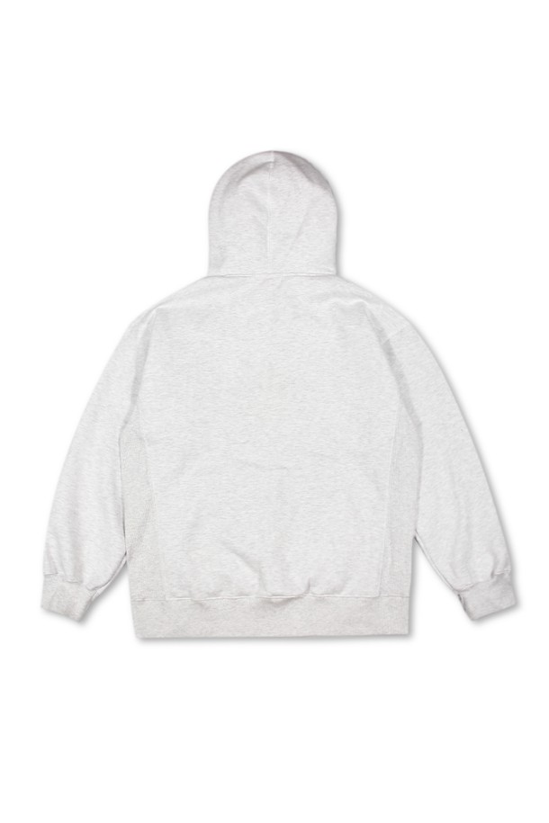 위얼드월드 하트로고 헤비스웻 후디_멜란지 (MELANGE)는 부드러운 터치감의 헤비웨이트 면 소재로 제작되어 높은 보온성을 자랑하는 후드티입니다. 멜란지 컬러에 하트 로고 패턴이 포인트로 들어가 캐주얼하고 스트릿한 스타일을 연출합니다. 루즈핏으로 편안하게 착용 가능하며, 겨울철 데일리룩, 집콕룩, 산책룩 등 다양한 TPO에 활용하기 좋습니다. 두꺼운 두께감과 기모 안감으로 따뜻함을 더했으며, 리브 디테일로 핏을 잡아줍니다. 
