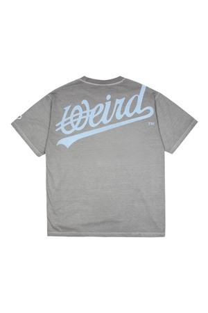 오버 프린트 피그먼트 티셔츠_LIGHT GREY
