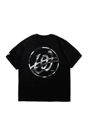 위얼드월드 카모플라쥬 서클로고 티셔츠 블랙
