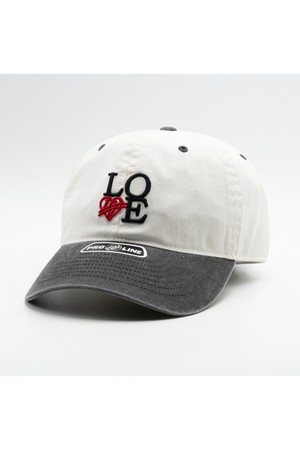 LOVE 로고 피그먼트 배색 볼캡