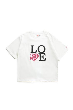 BIG LOVE 하프 티셔츠 WHITE