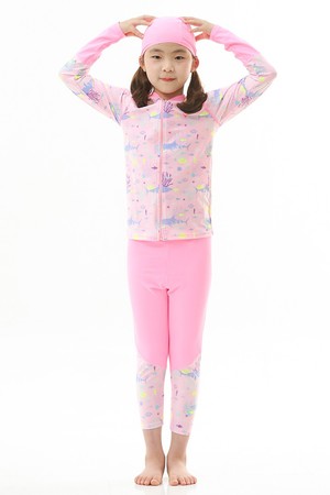 제테스 여아동 긴팔 집업 래쉬가드 세트 PK G2i871X_PINK-a