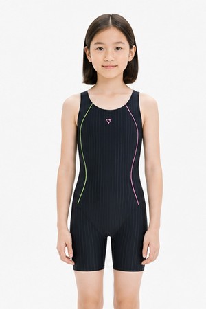 제테스 여아동 아쿠아 3부 생존수영 실내수영복 블랙 G2i951X
