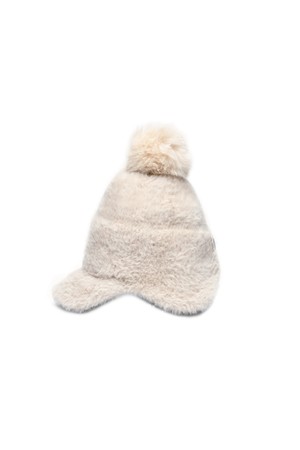 25FW 앙고라 니트 귀달이 베이지 캡_BEIGE-a