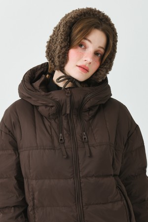 25FW 뽀글이 플리스 브라운 보온용 귀마개_BROWN-a