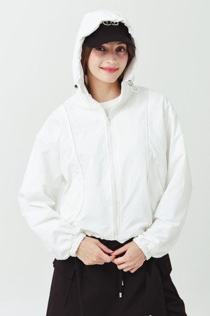 26SS 파이핑 포켓 아노락 나일론 화이트 바람막이 점퍼_WHITE-a