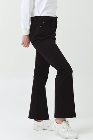 26SS 젤리 면 스판 블랙 10부 팬츠_BLACK-a