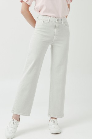 26SS 다잉  면 스판 레귤러 핏 밝은 그레이  팬츠_GREY-a