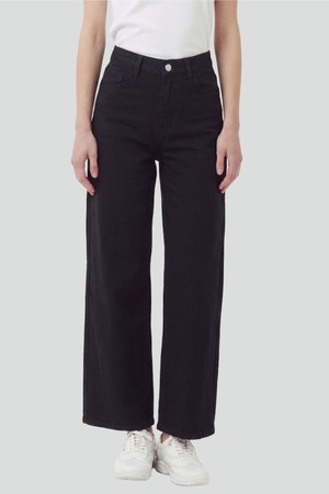 26SS 커브드 면 스판 블랙 팬츠_BLACK-a