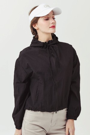 26SS 소프트 경량 아노락 루즈 핏 블랙 바람막이 쟈켓_BLACK-a