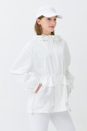 26SS 오버 힙 사파리  아노락 화이트 바람막이 쟈켓-a