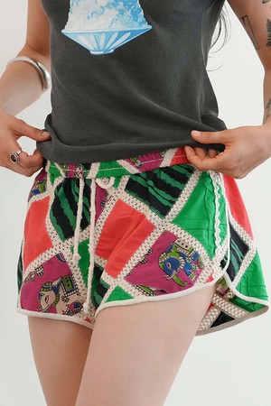 PATCHWORK SHORTS-WM_GREEN-a