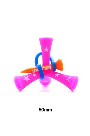 엑스넬스 티더라 삼발이 골프 티꽂이 50mm_PINK-a