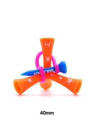 엑스넬스 티더라 삼발이 골프 티꽂이 40mm_ORANGE-a