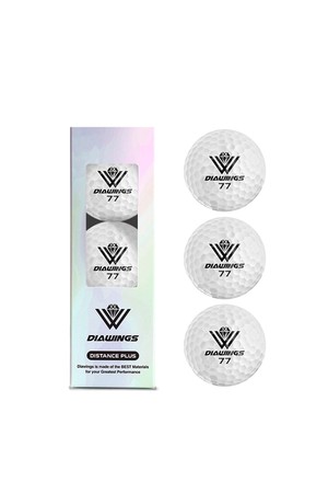 (3구 패키지) 다이아윙스 고반발 국제공인구 M시리즈 골프공_WHITE-a