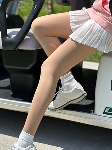 테크스킨 스포츠 누드 무발 골프스타킹-a