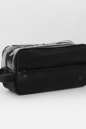 테크스킨 빅사이즈 골프 멀티파우치 백 블랙(투명)_BLACK-a