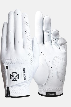 테크스킨 엘리트 핏 양피 주니어 (양손) 골프장갑 1P_WHITE-a