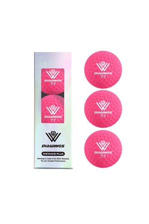 [3구 슬리브] 다이아윙스 고반발 국제공인구 골프공 M2_PINK-a